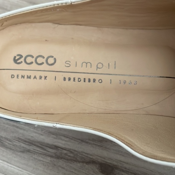 ECCO genuine white leather mules - Picture 8 of 12